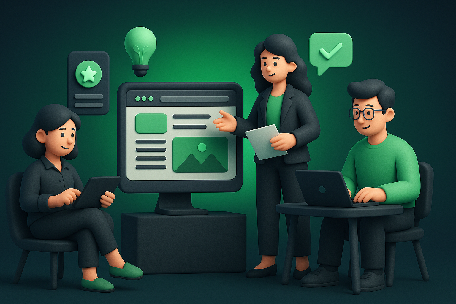 Digital agencies illustration