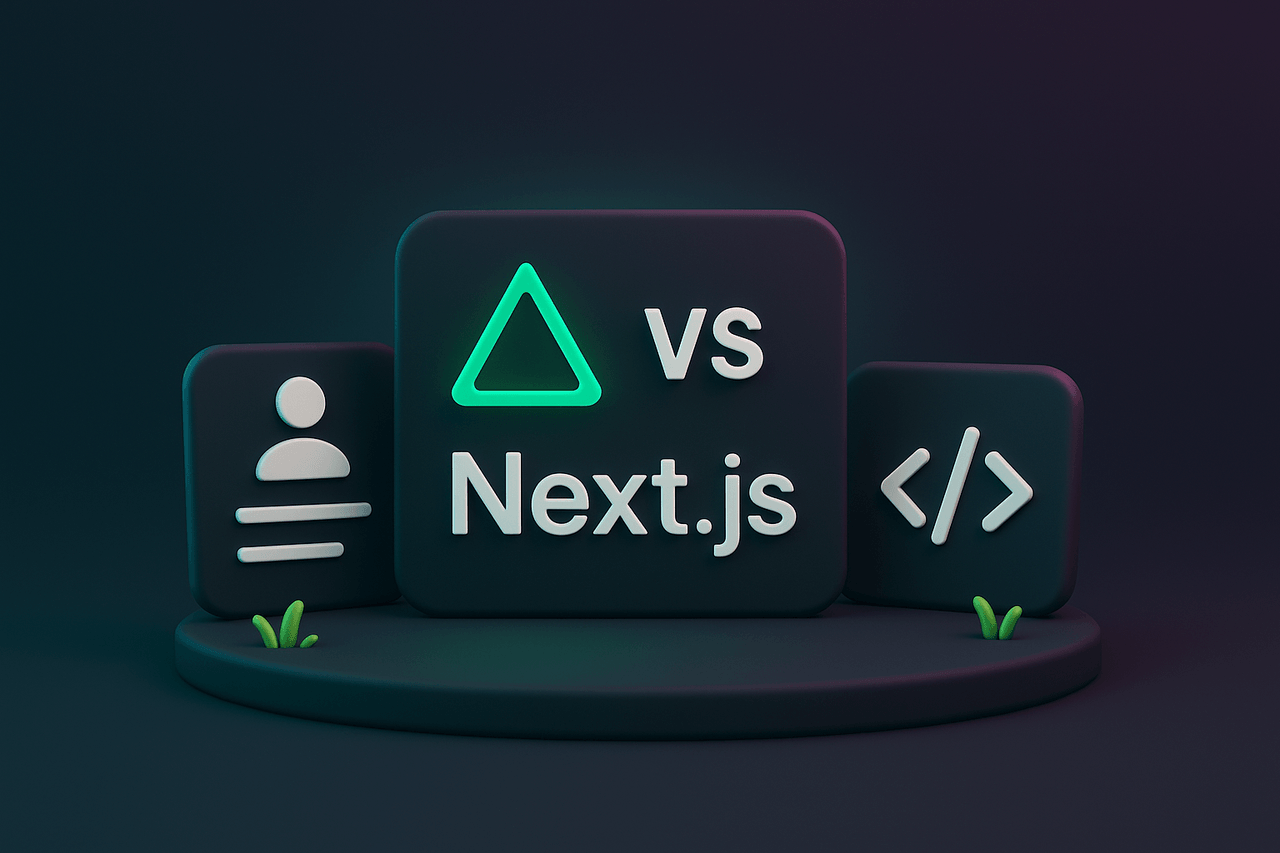 Developer working on web frameworks comparison