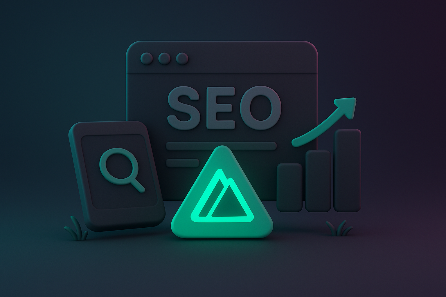 Abstract representation of SEO and website performance