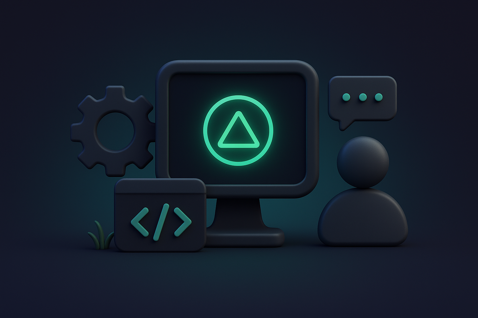 Tech team collaborating on frontend development