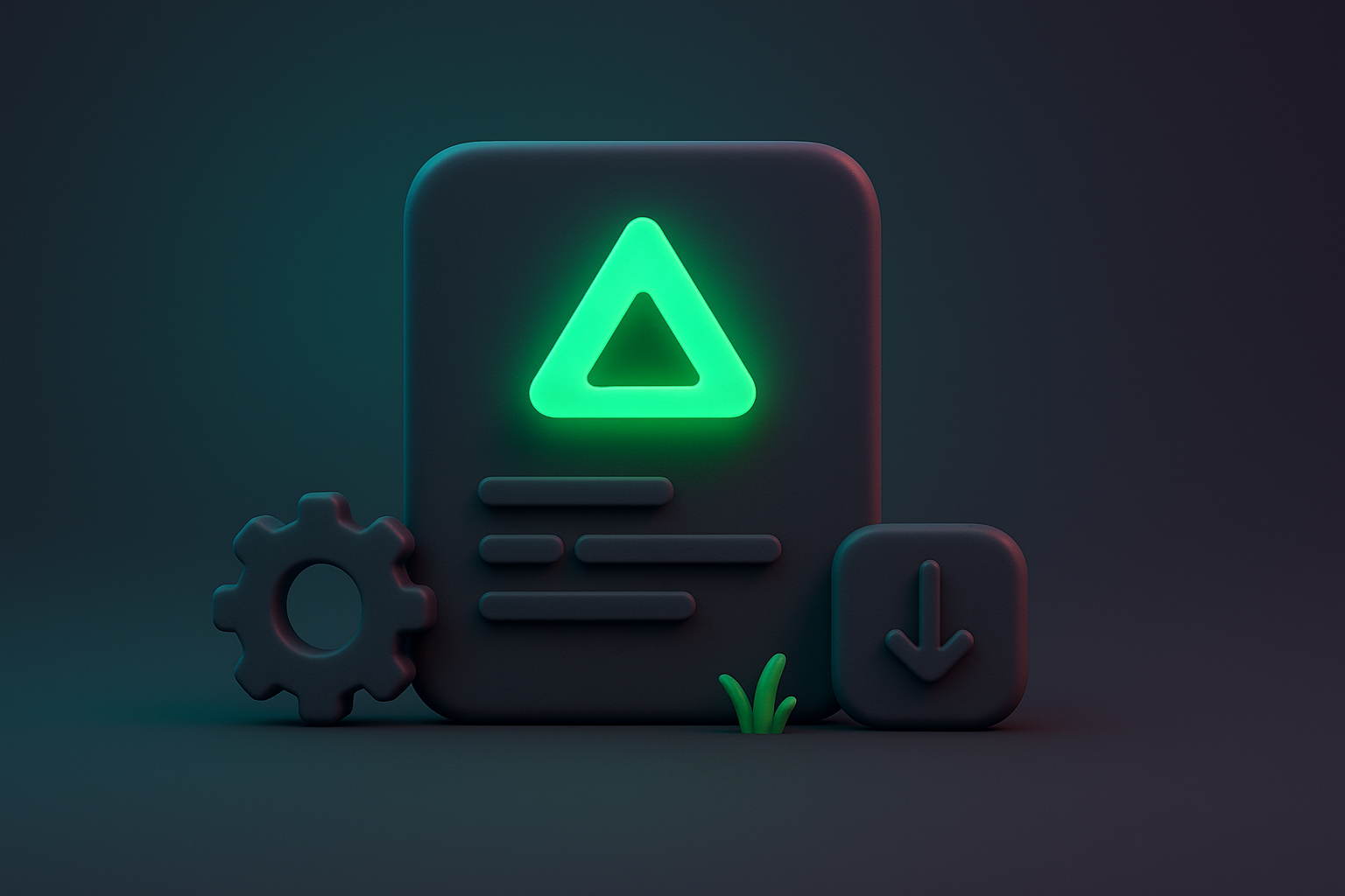 Abstract representation of fast web performance and caching