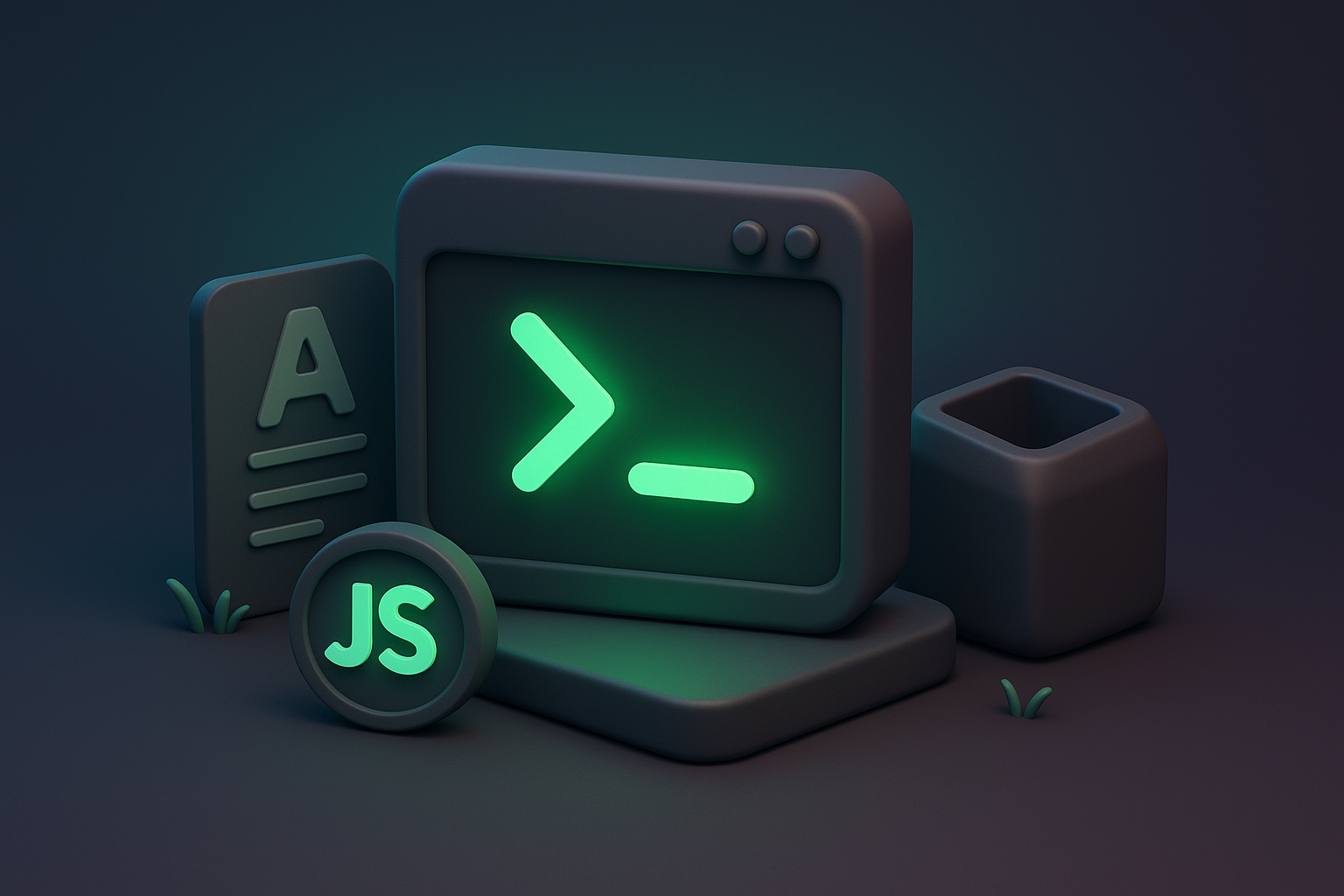 Modern web development architecture concept