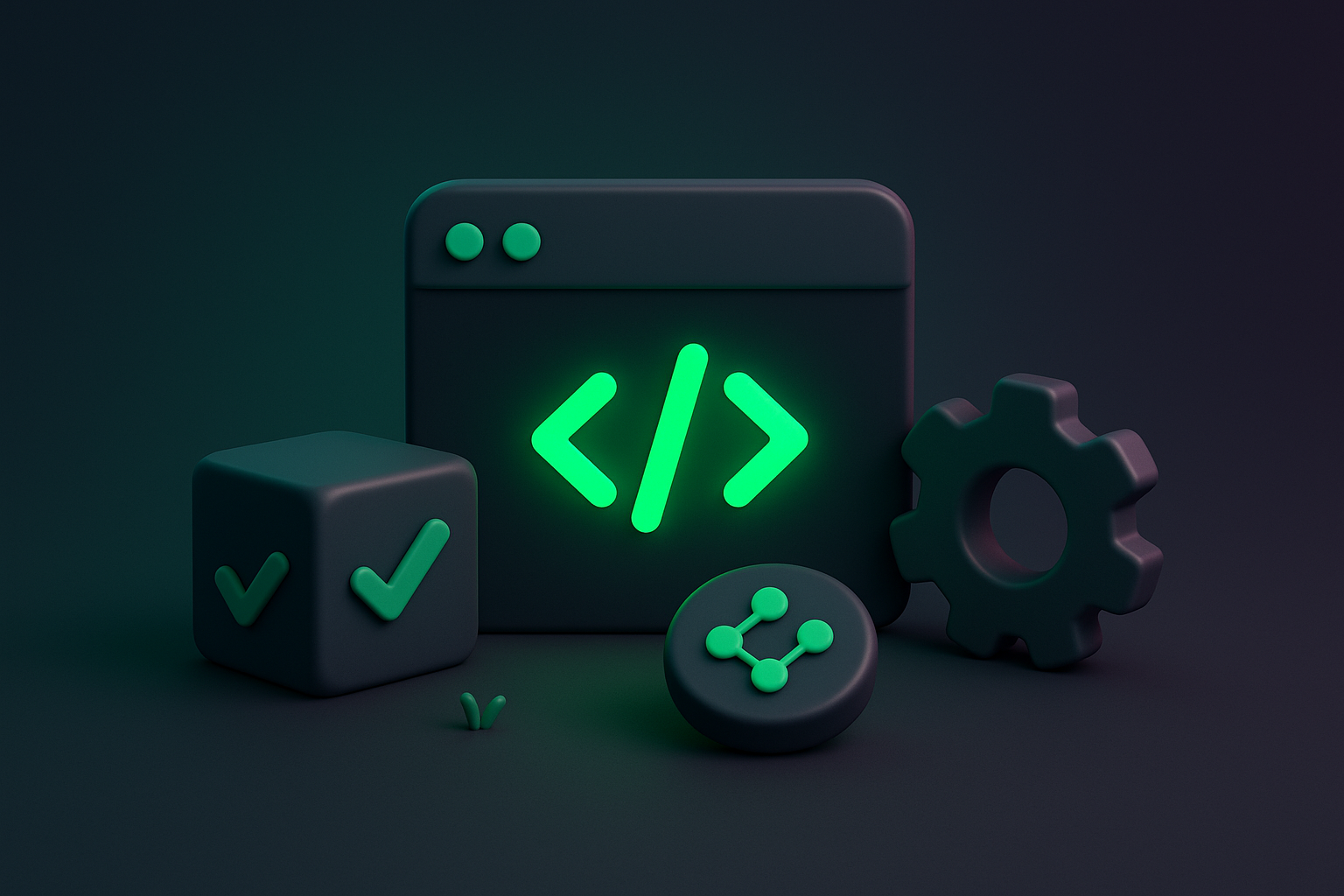 Abstract technology and coding concept