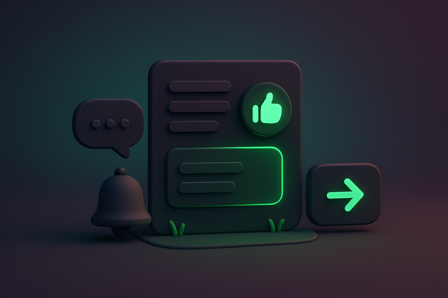 User interacting with a digital interface showing micro-interactions