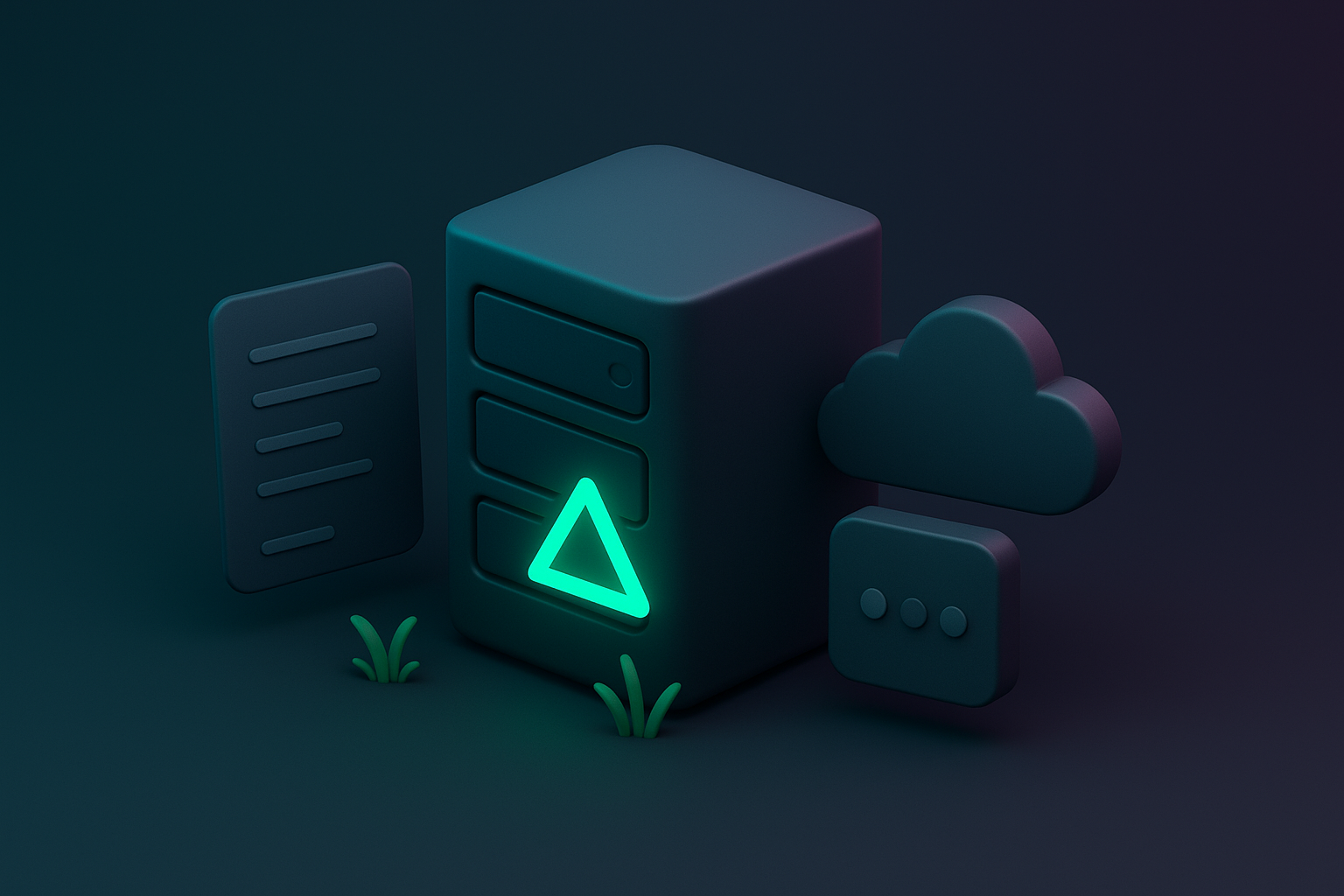 Multi-tenant SaaS architecture concept illustration