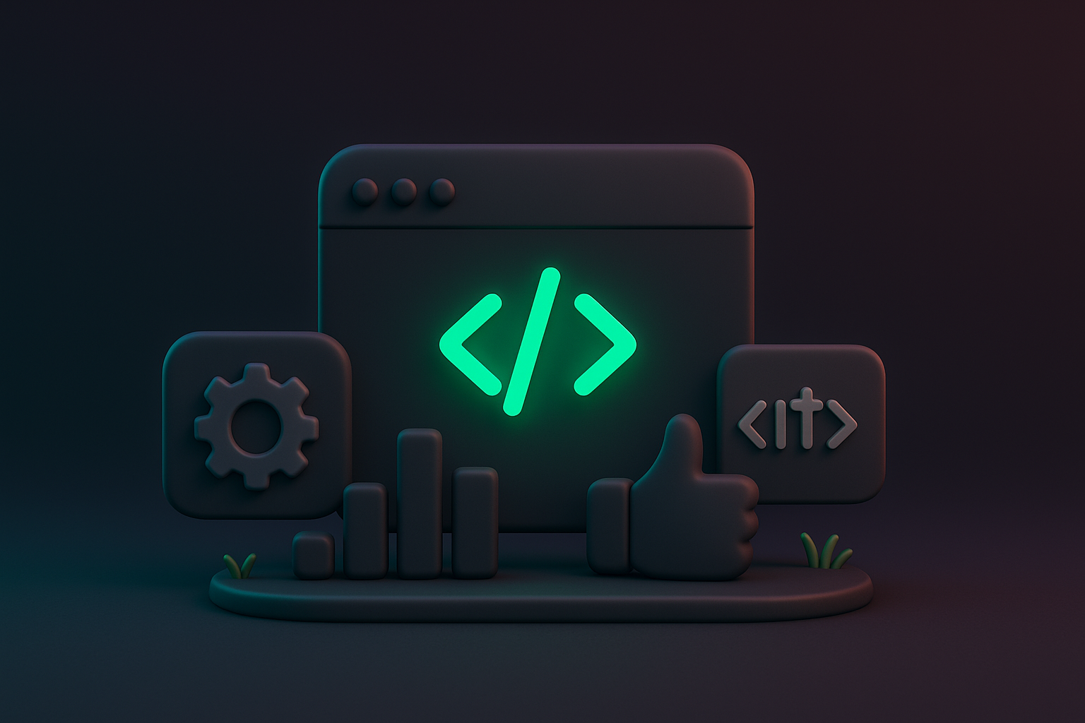 Abstract technology and growth concept