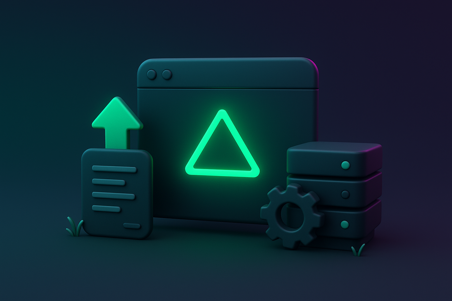 Business technology upgrade concept with modern software development