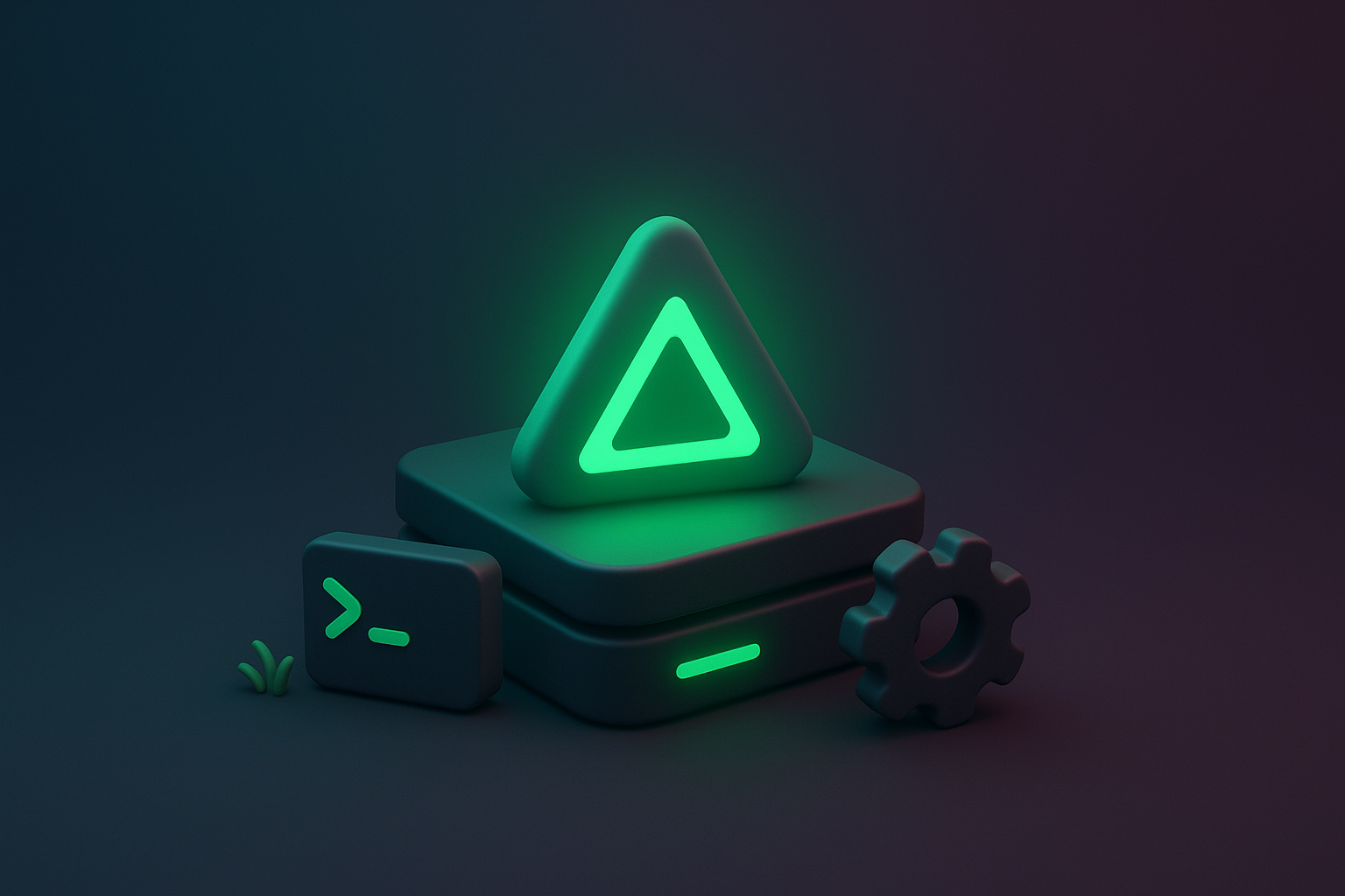 Abstract digital infrastructure network visualization